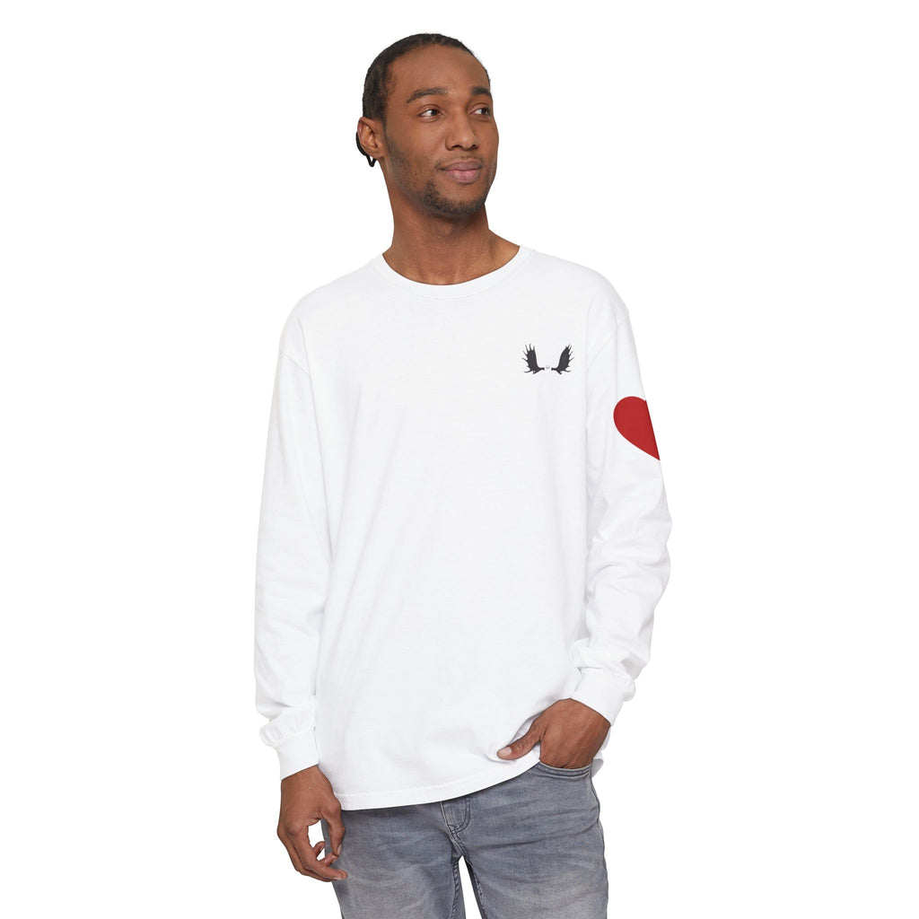 Family Always Long Sleeve T‑Shirt — "Always a family" meaning Heart Tribute Tee