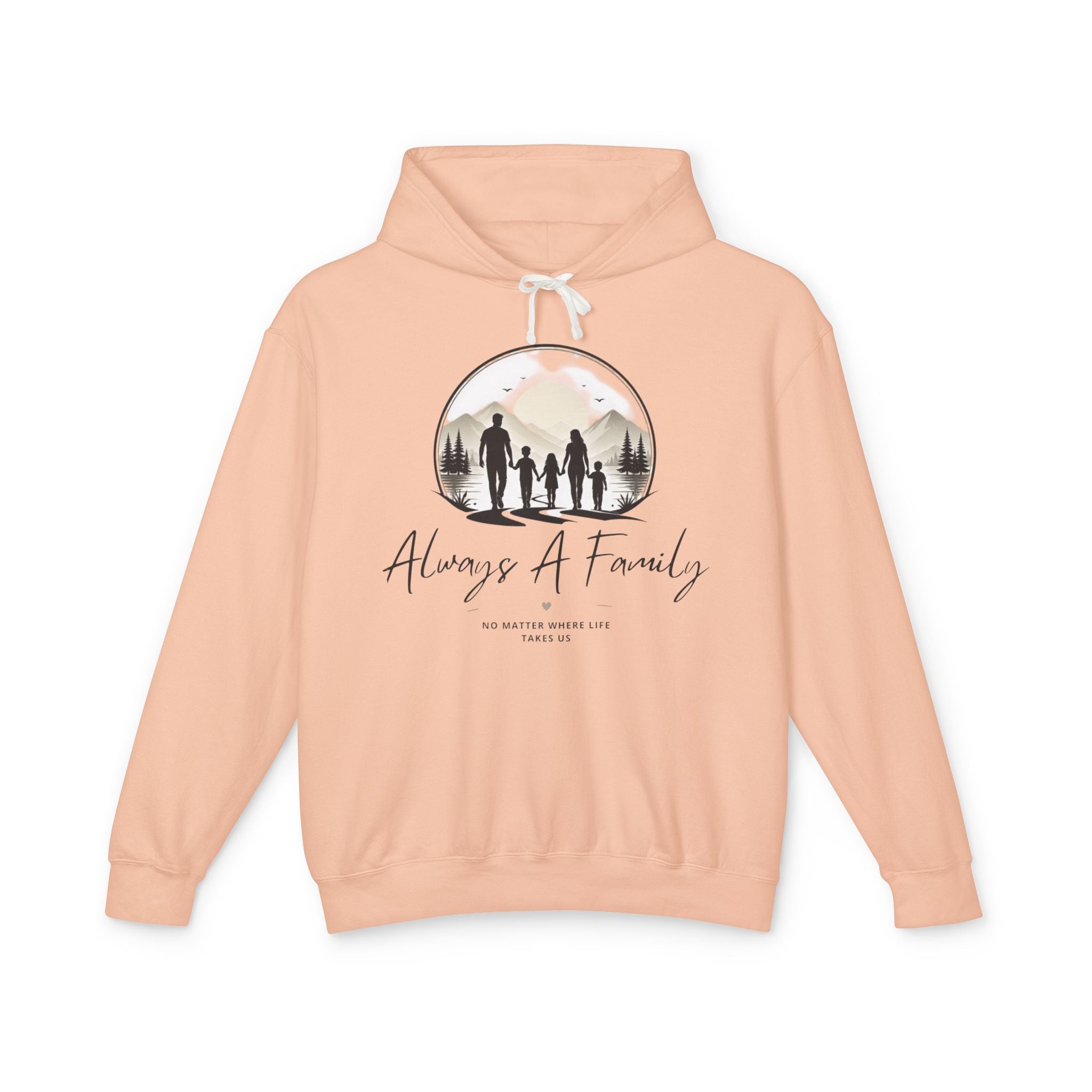 Always A Family Hoodie — Cozy Family Silhouette Pullover