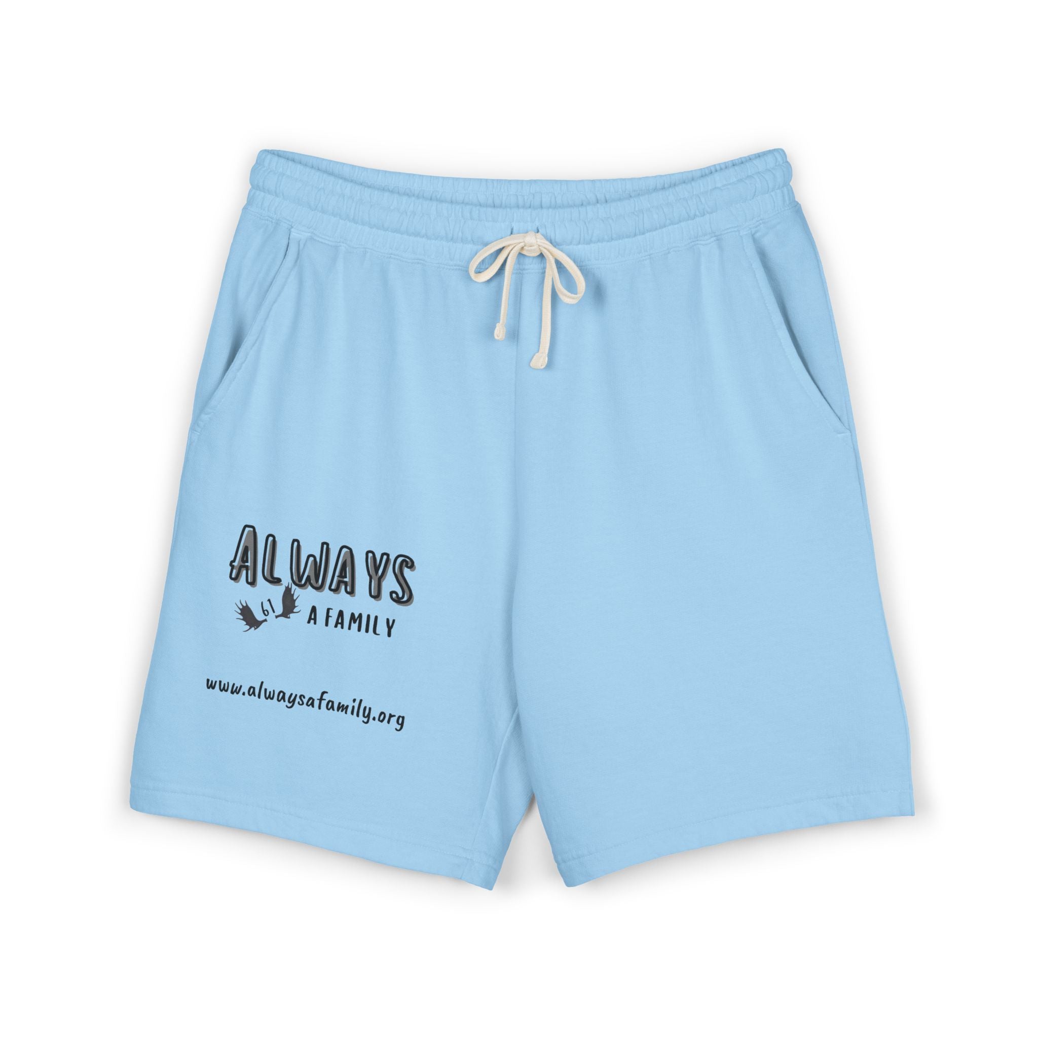 Always A Family Sweat Shorts — Comfortable Fleece Lounge Shorts with Logo