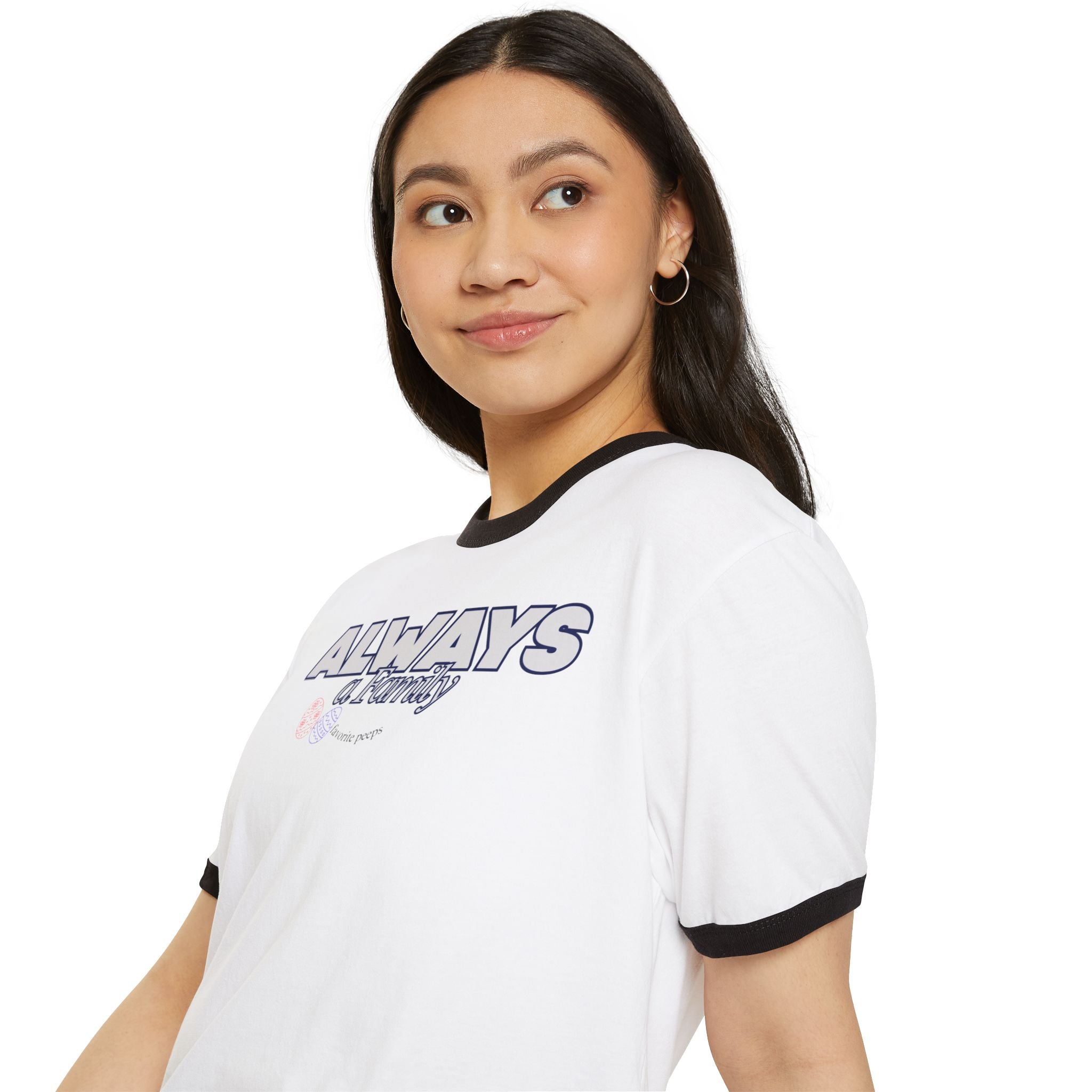 Always a Family Ringer T-Shirt — Favorite Peeps