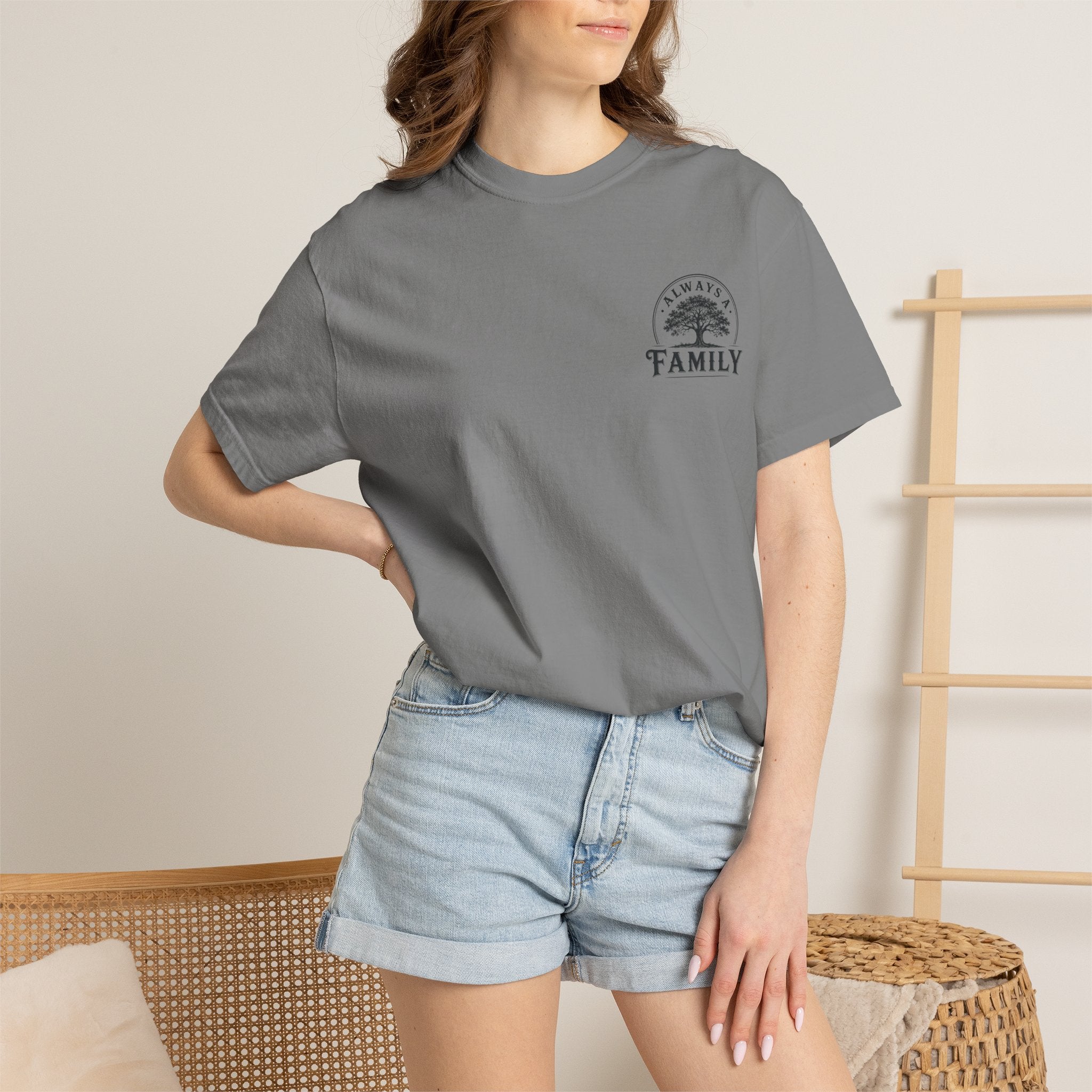 Family Tree T-Shirt — "Always a Family" legacy