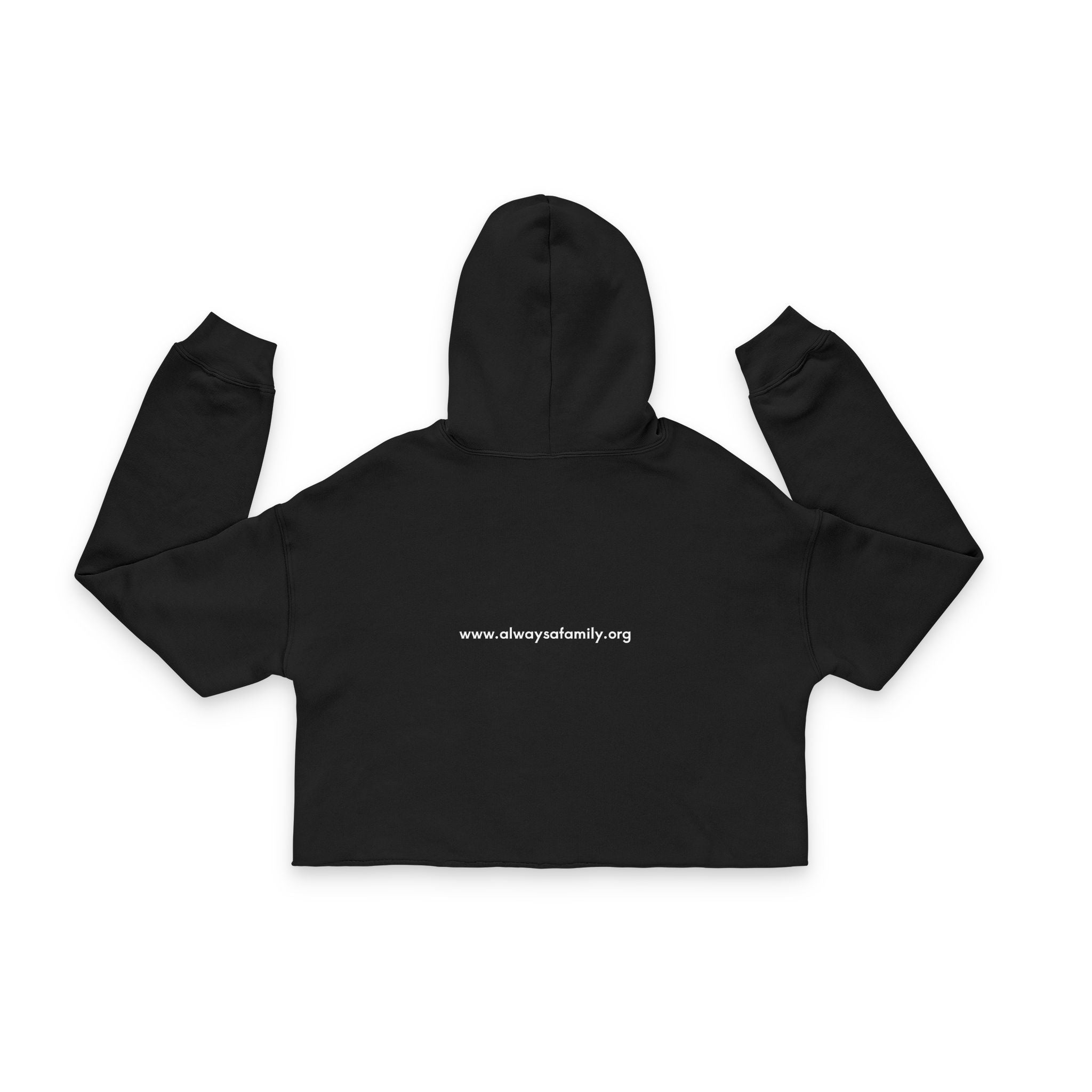 Cropped Hoodie — "Always A Family" Logo Women's Cropped Hoodie