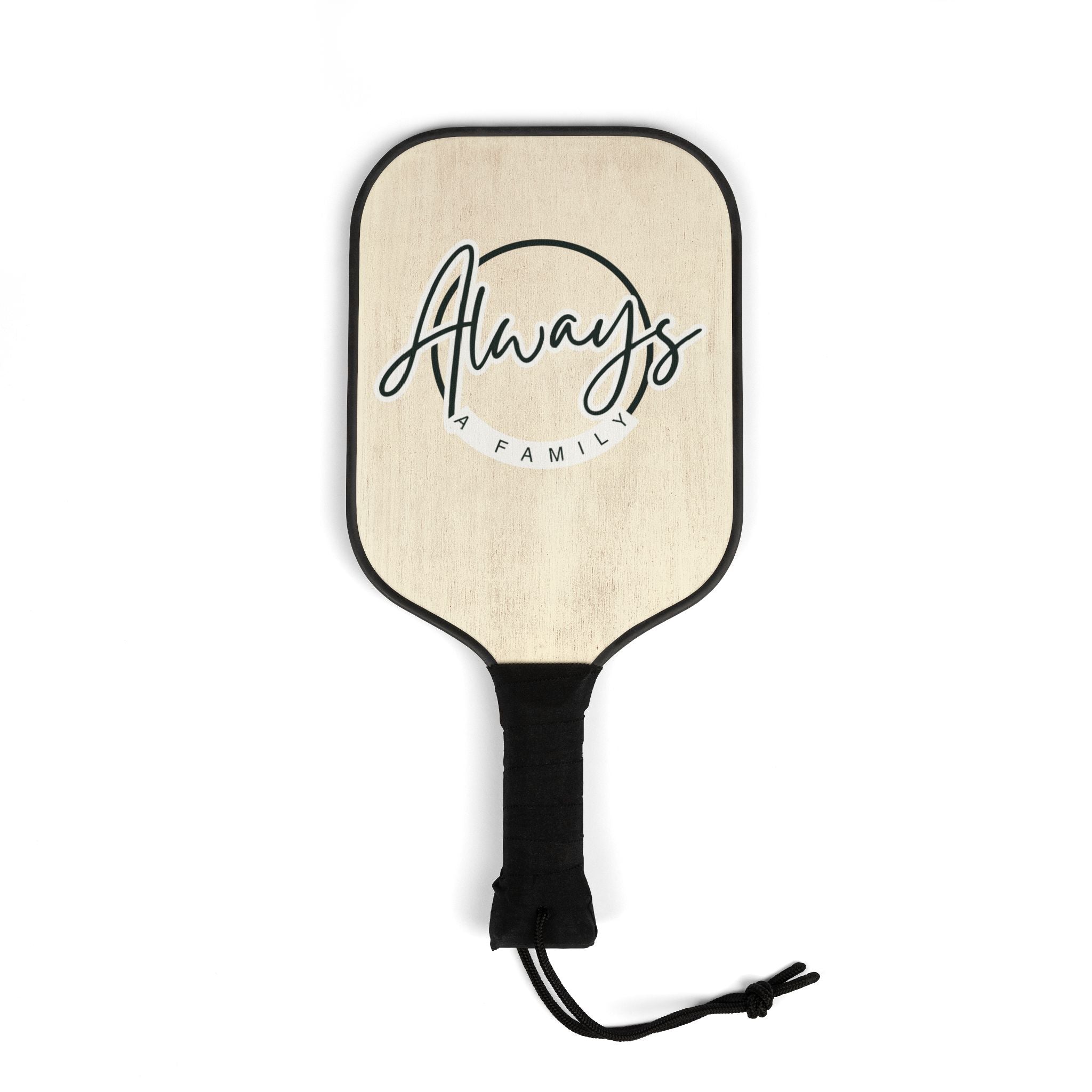 Always Family Pickleball Paddle Set — Personalized Wooden Pickleball Kit (2 Paddles + Balls)