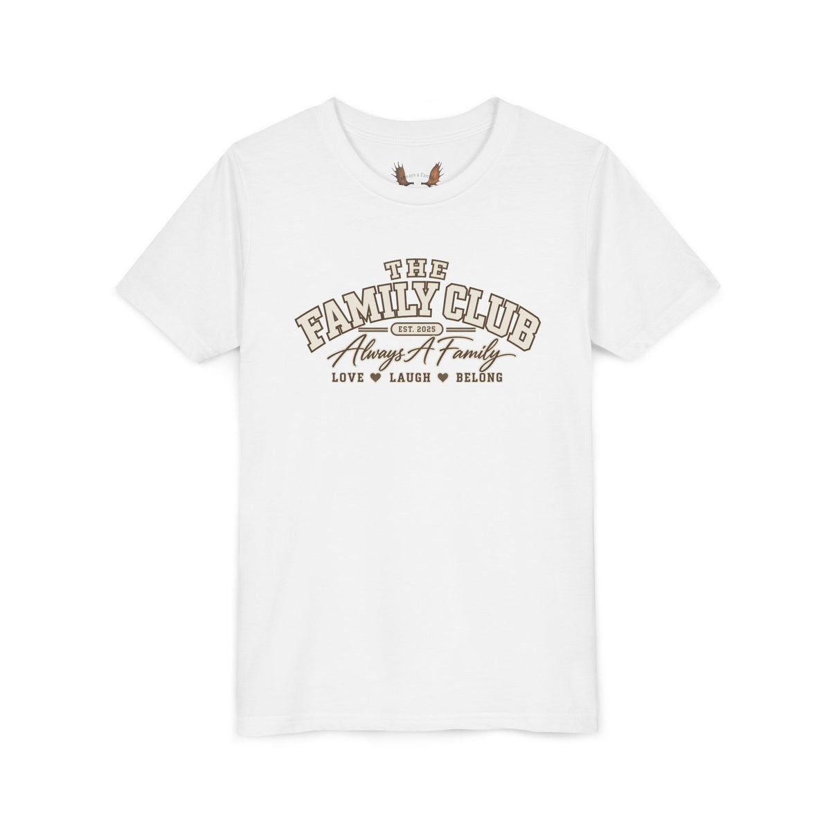 Youth Tee – "The Family Club" Always A Family Kids' Shirt