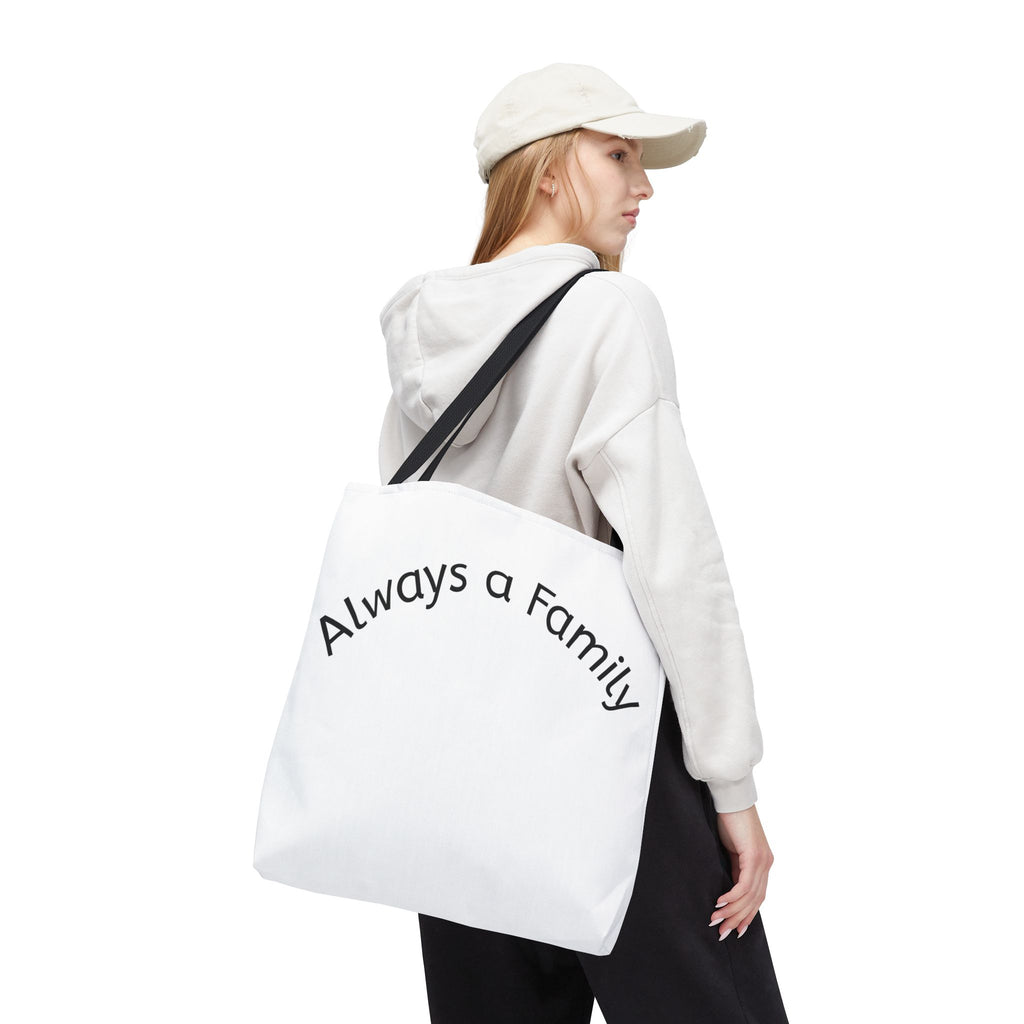 Tote — "Always a Family" Moose Antler Accent Tote Bag