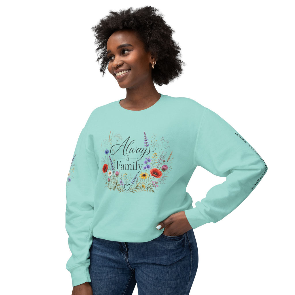 Always Family Floral Crewneck Sweatshirt