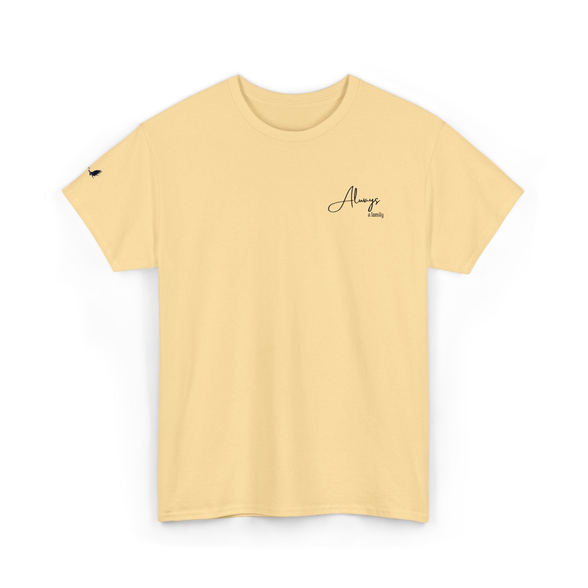 Classic 'Always' Script Tee — Minimalist White T-Shirt