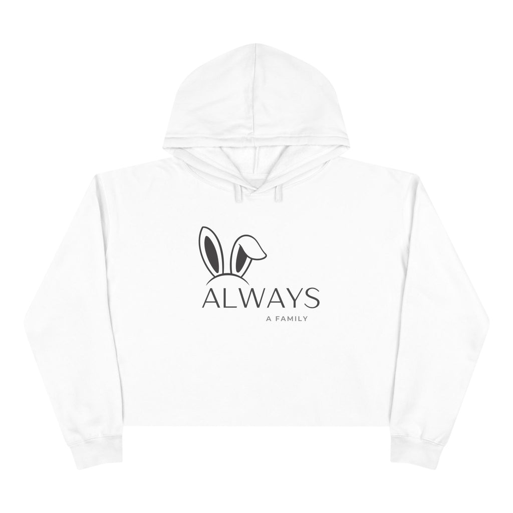 Bunny Ears Crop Hoodie — "Always A Family" website Crop Sweatshirt