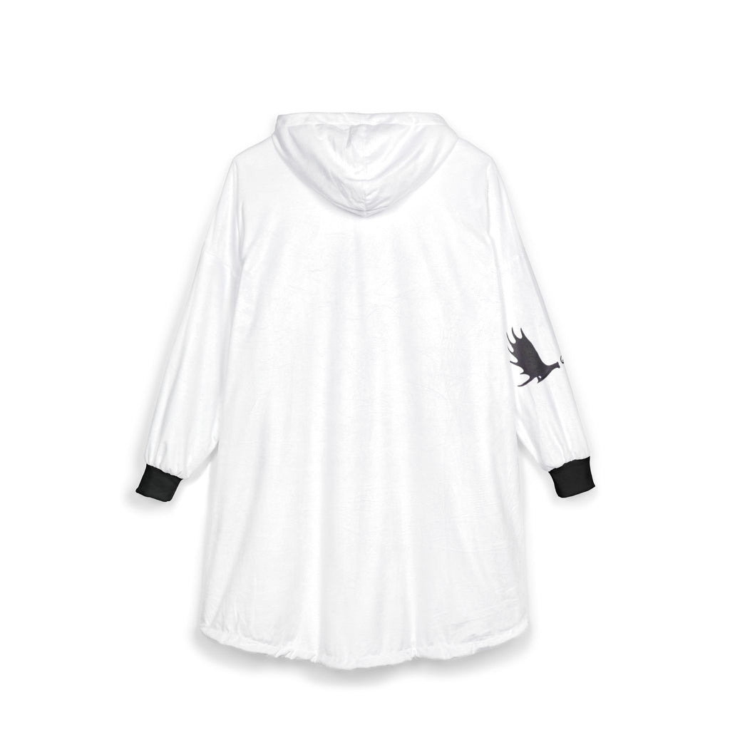 Hooded Blanket - "Always a Family" Cozy Sherpa Hoodie Blanket with moose Accent