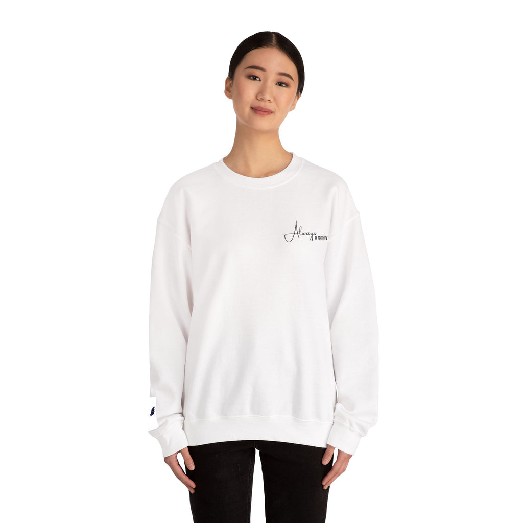 Crewneck Sweatshirt — “Always Loved” Minimal Script Crew