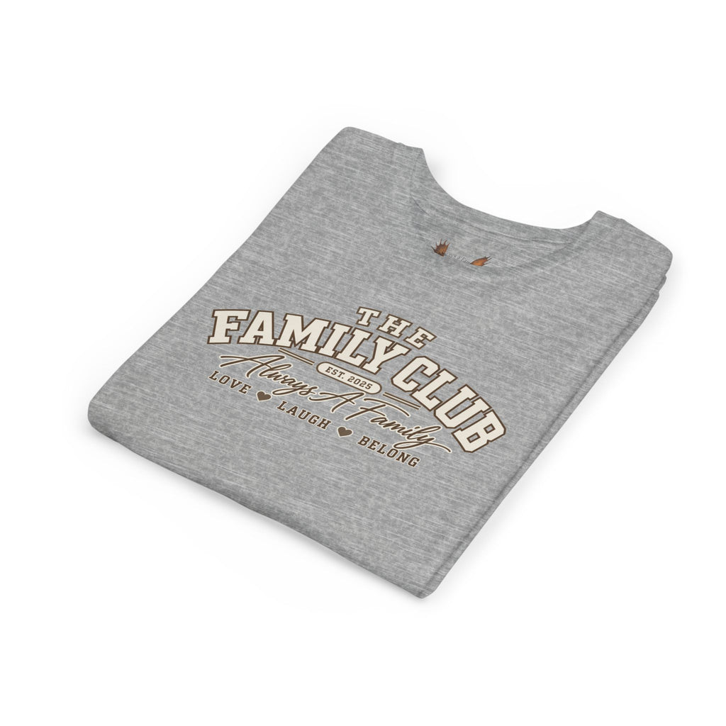 Youth Tee – "The Family Club" Always A Family Kids' Shirt