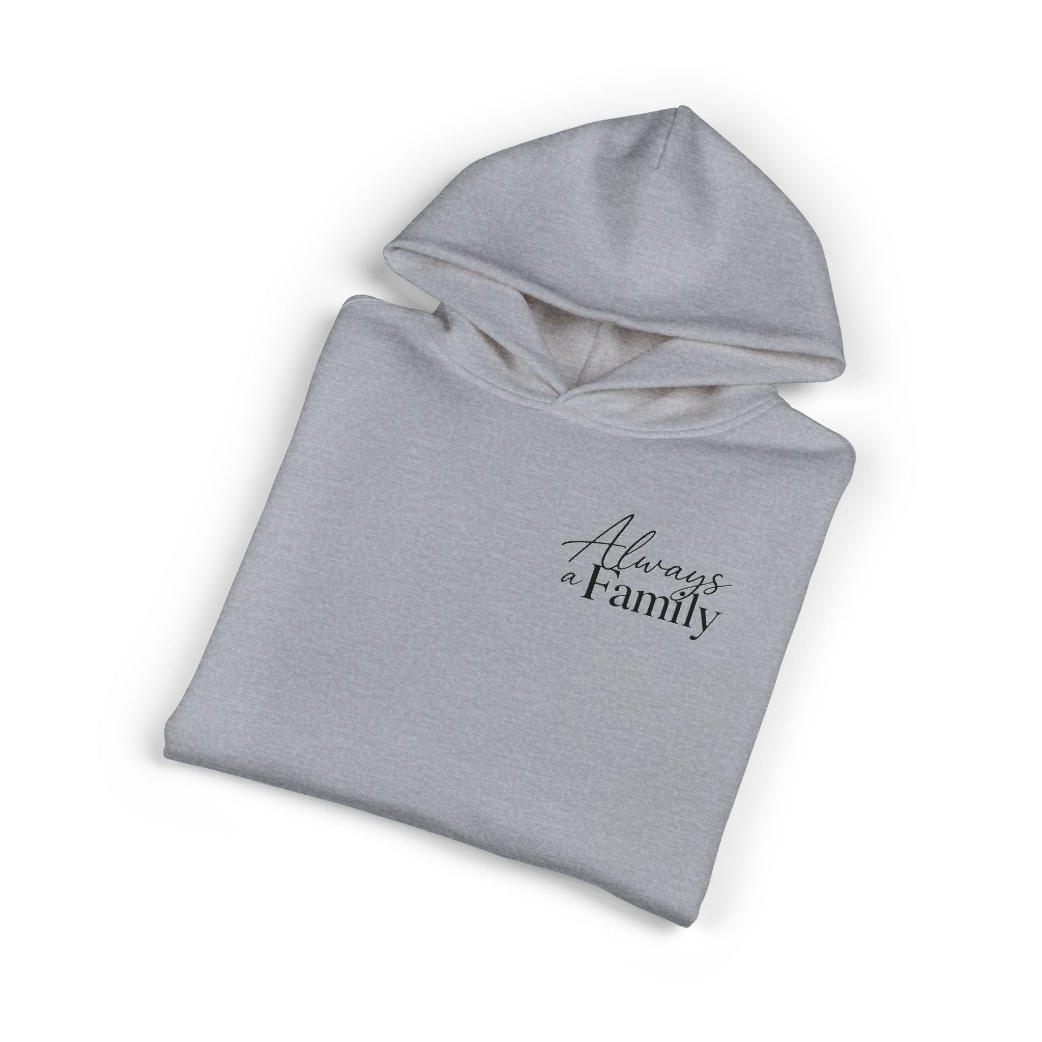 Family Tree Hoodie — "Always a Family" Heart Tree Comfort Pullover