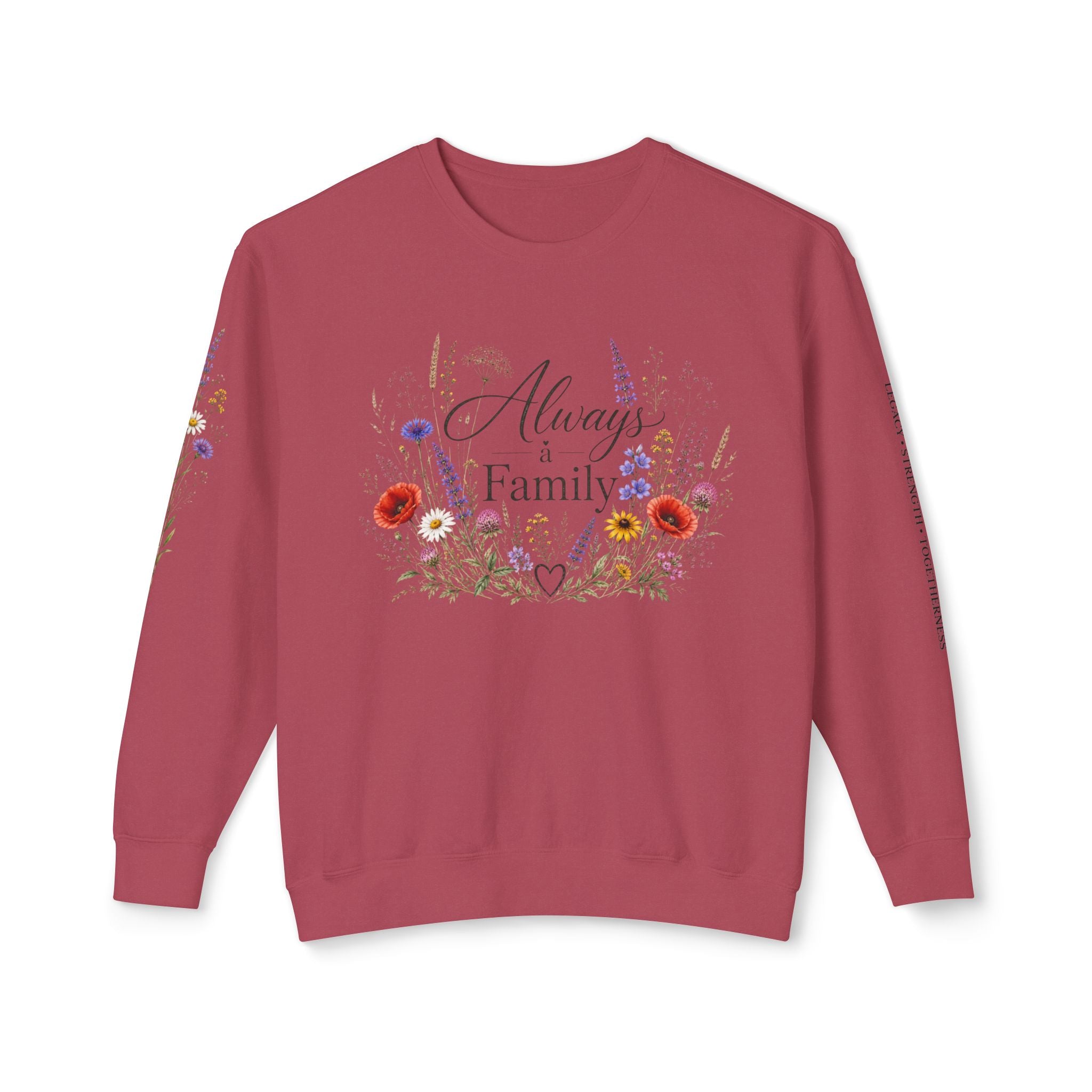 Always Family Floral Crewneck Sweatshirt