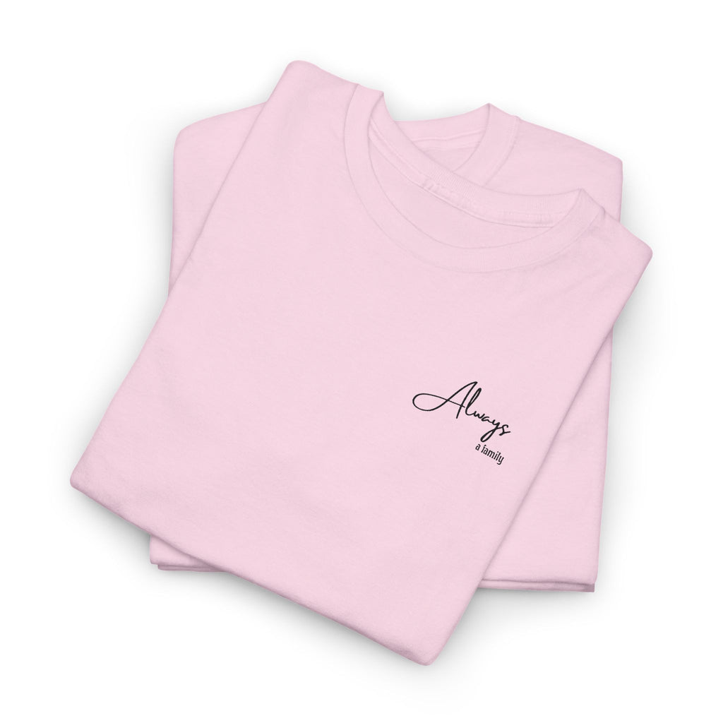 Classic 'Always' Script Tee — Minimalist White T-Shirt