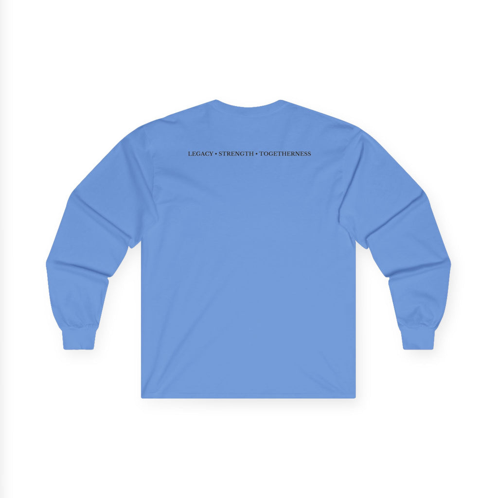 Family Silhouette Long Sleeve Tee — "Always A Family" Outdoor Design