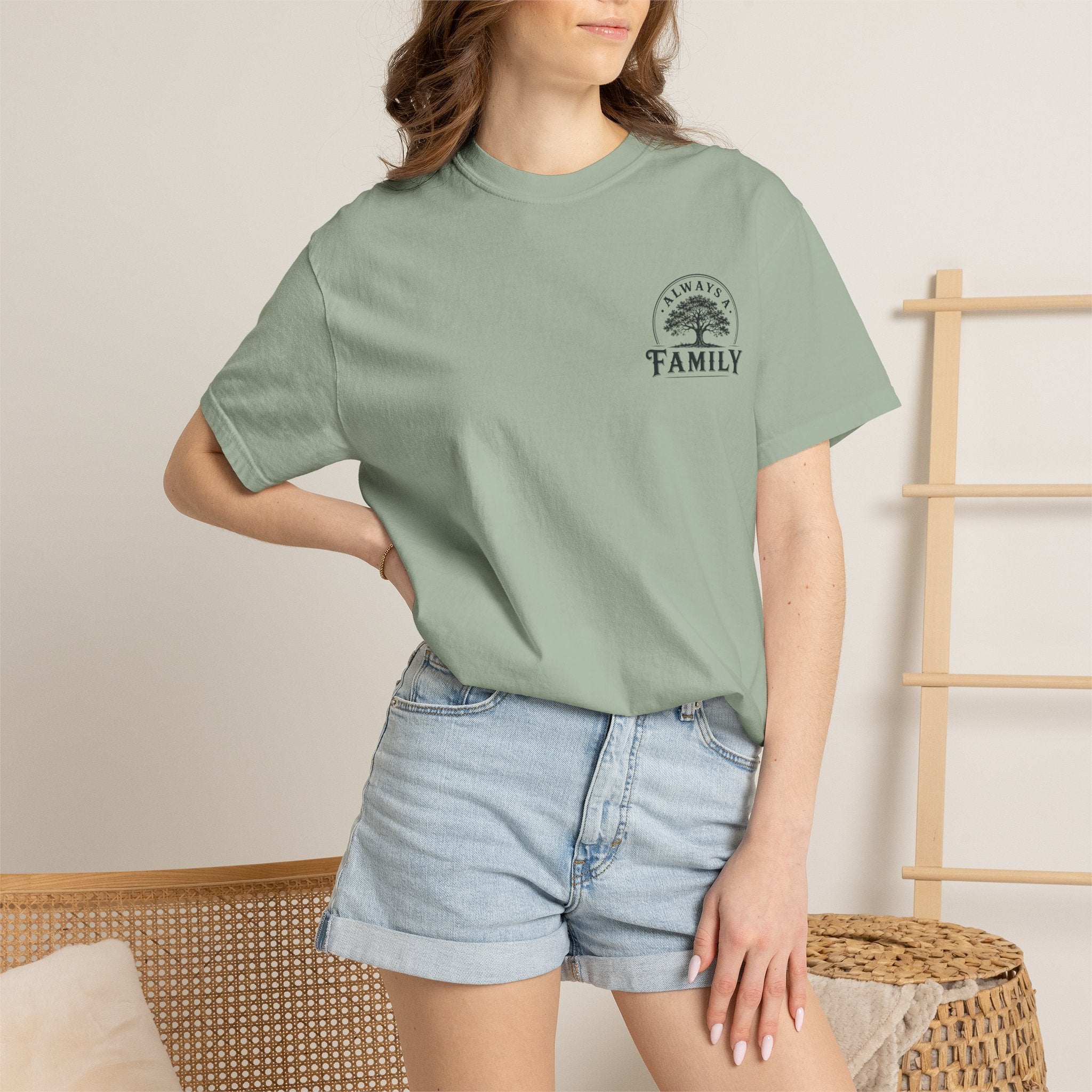 Family Tree T-Shirt — "Always a Family" legacy