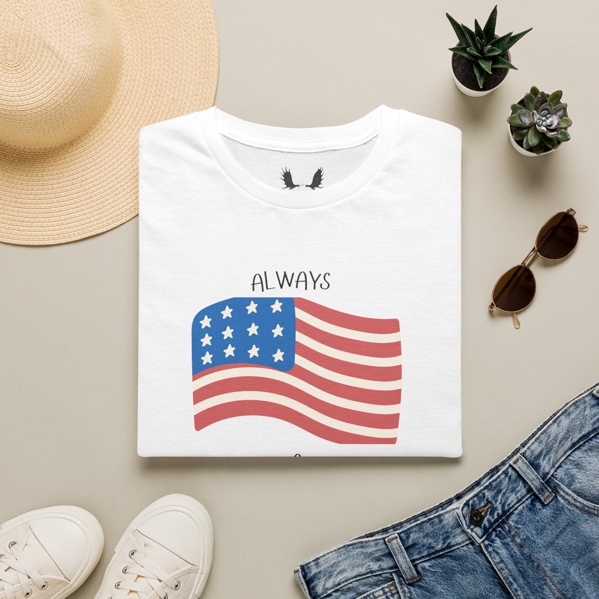 Always a Family Flag T-Shirt