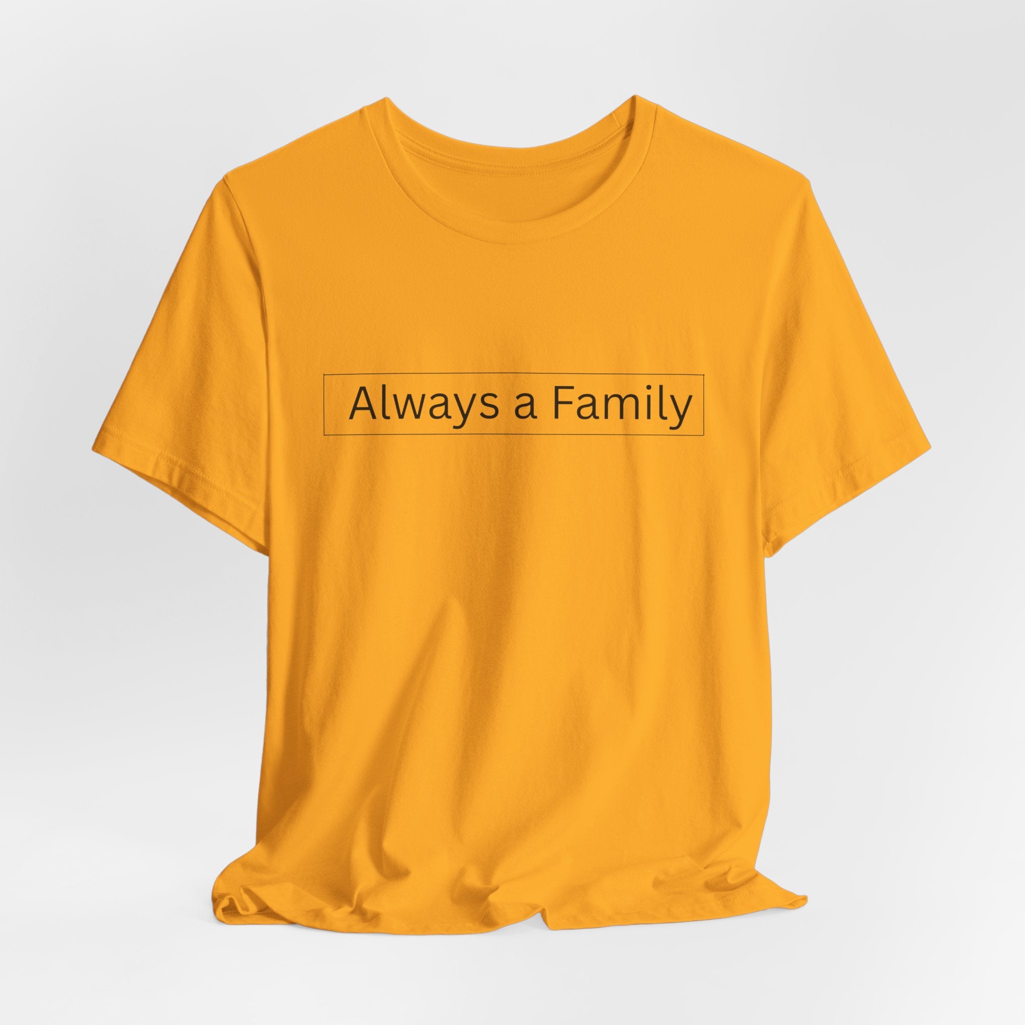 Always a Family T-Shirt — Minimalist Family Statement Tee