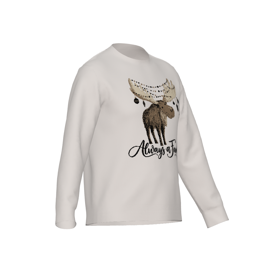 Merry Christmoose-Unisex Crewneck Classic Fit Sweater