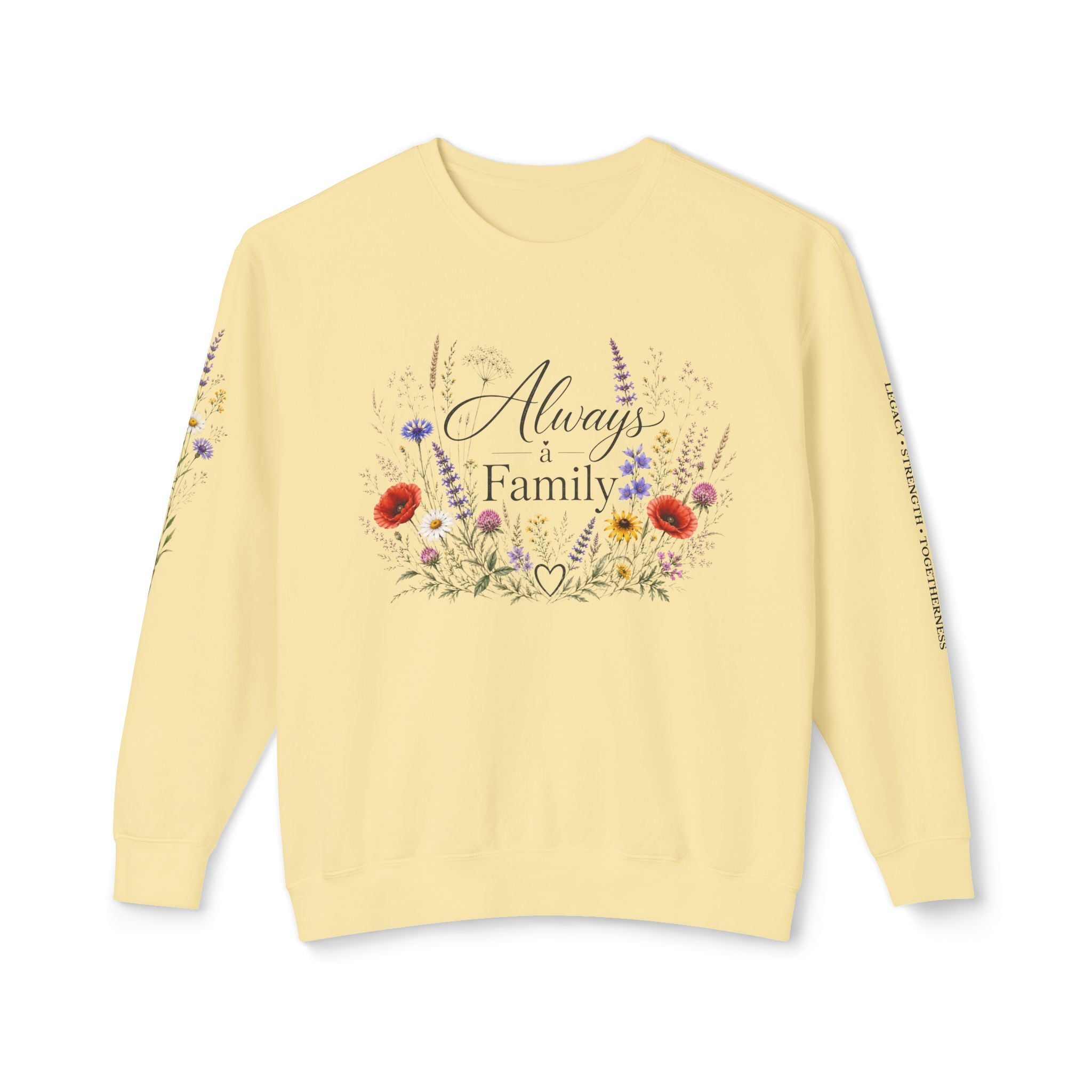 Always Family Floral Crewneck Sweatshirt
