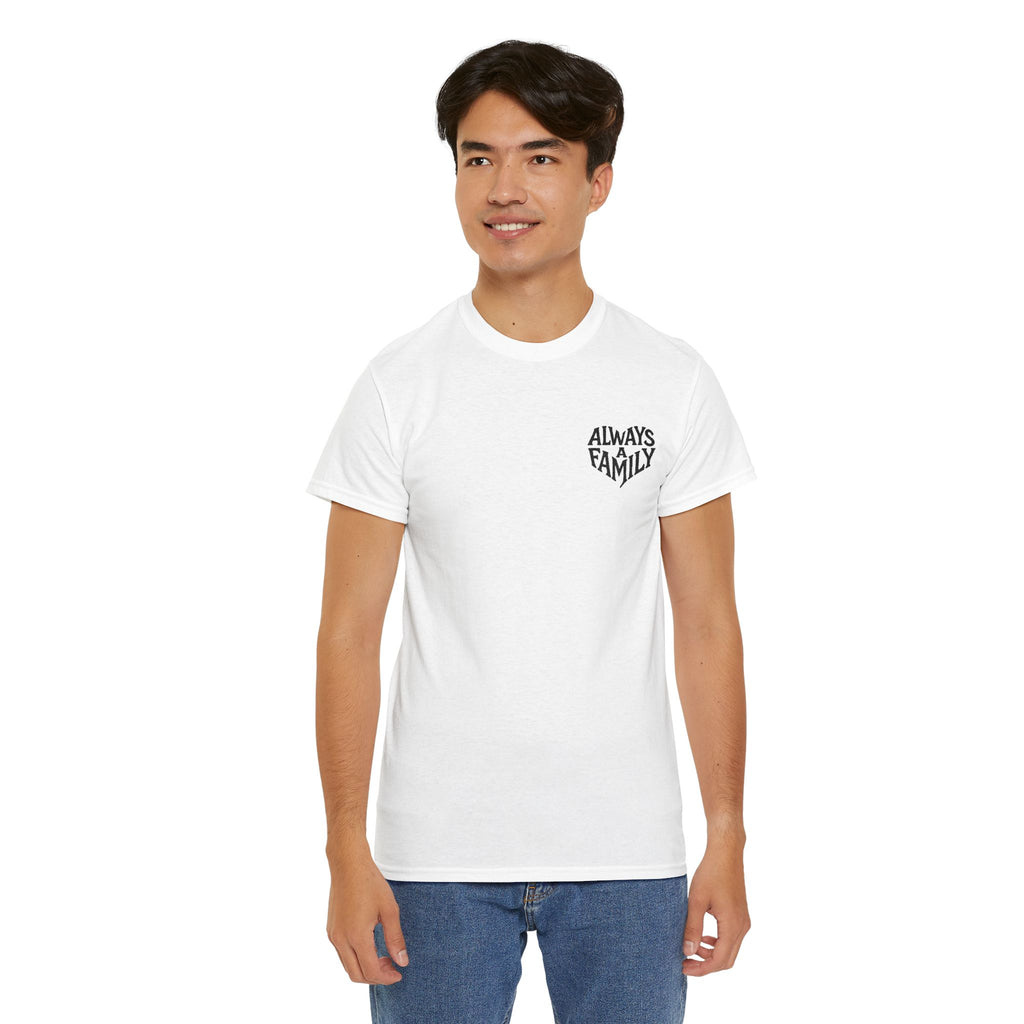 Always Family T-Shirt — Minimal Chest Logo Tee