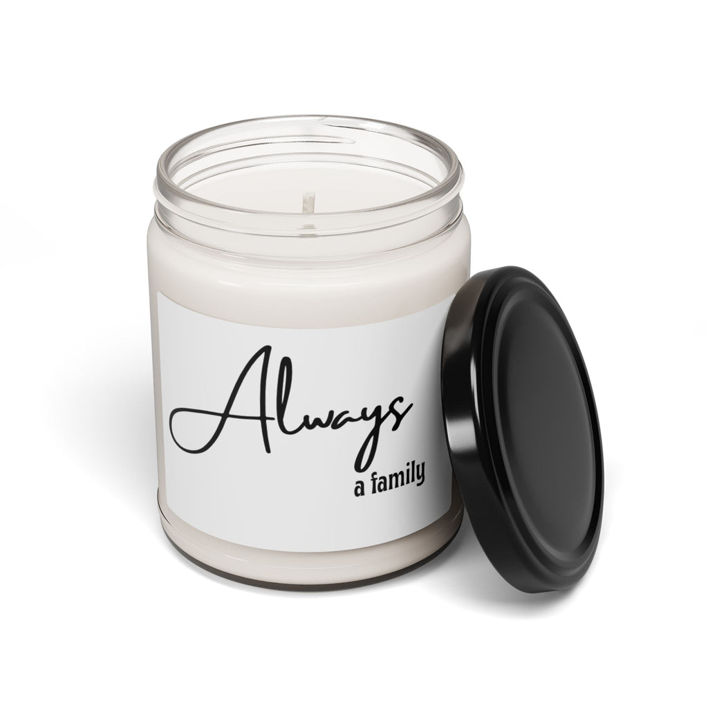 Always a Family Soy Candle — 9oz Scented Jar (Gift for Home & Family)