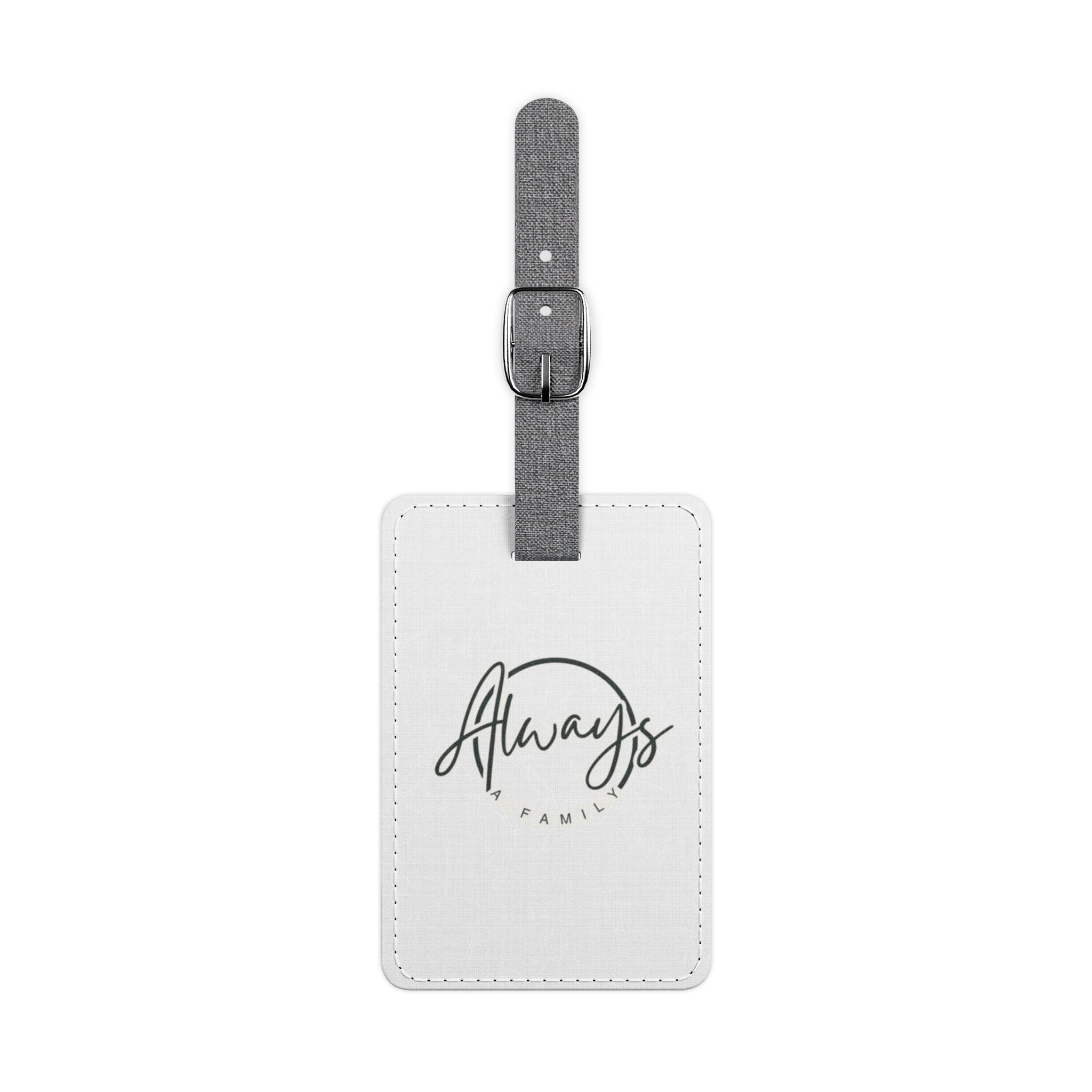 Always Family Rectangular Luggage Tag — Personalized Travel ID Tag