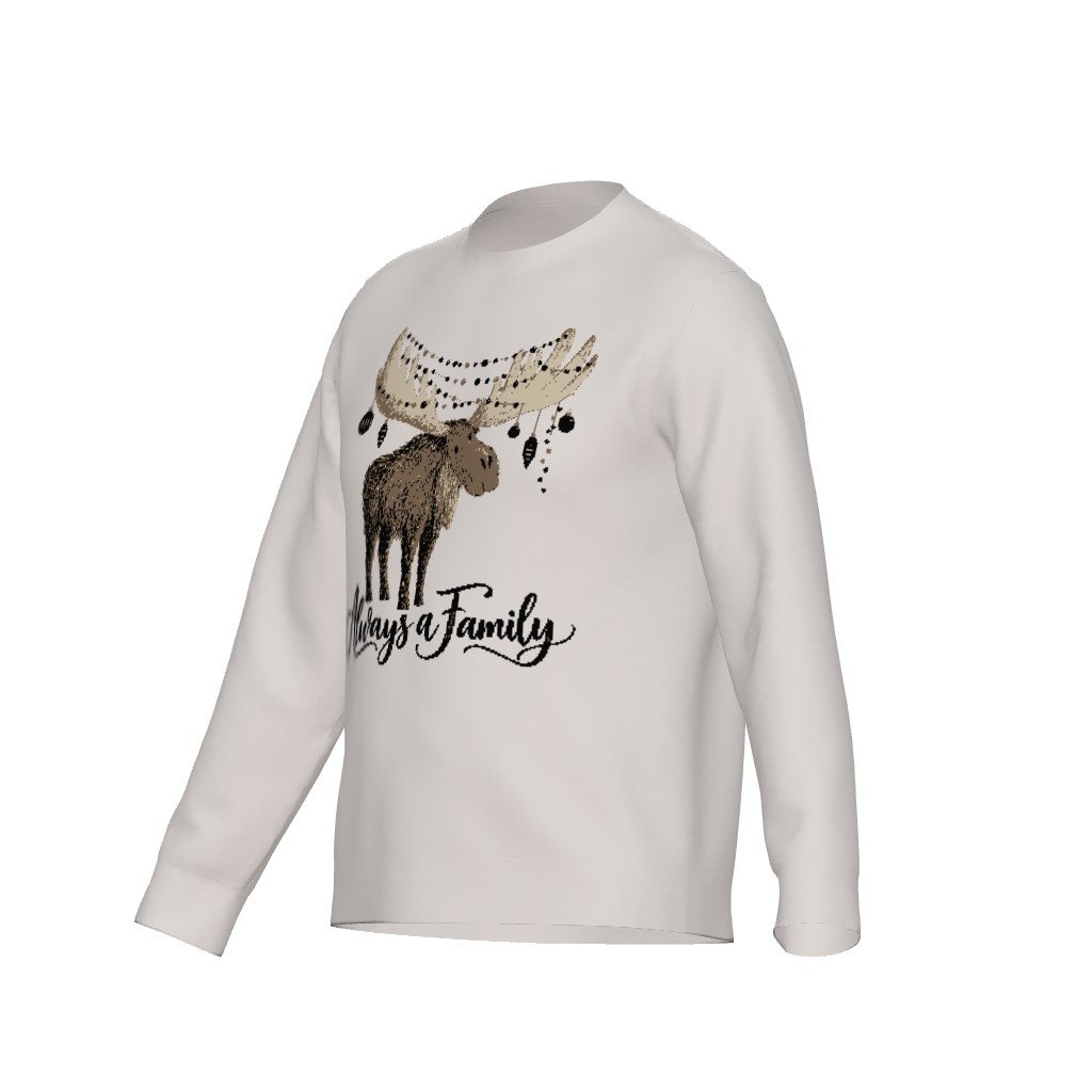 Merry Christmoose-Unisex Crewneck Classic Fit Sweater