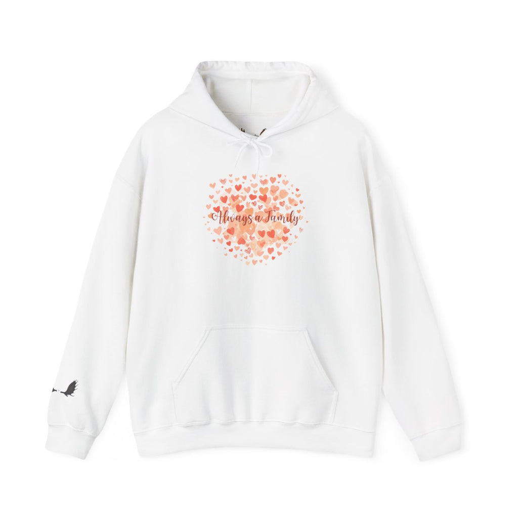 Heart Blossom Hoodie — "Happy Valentines Day" Floral Graphic Hoodie