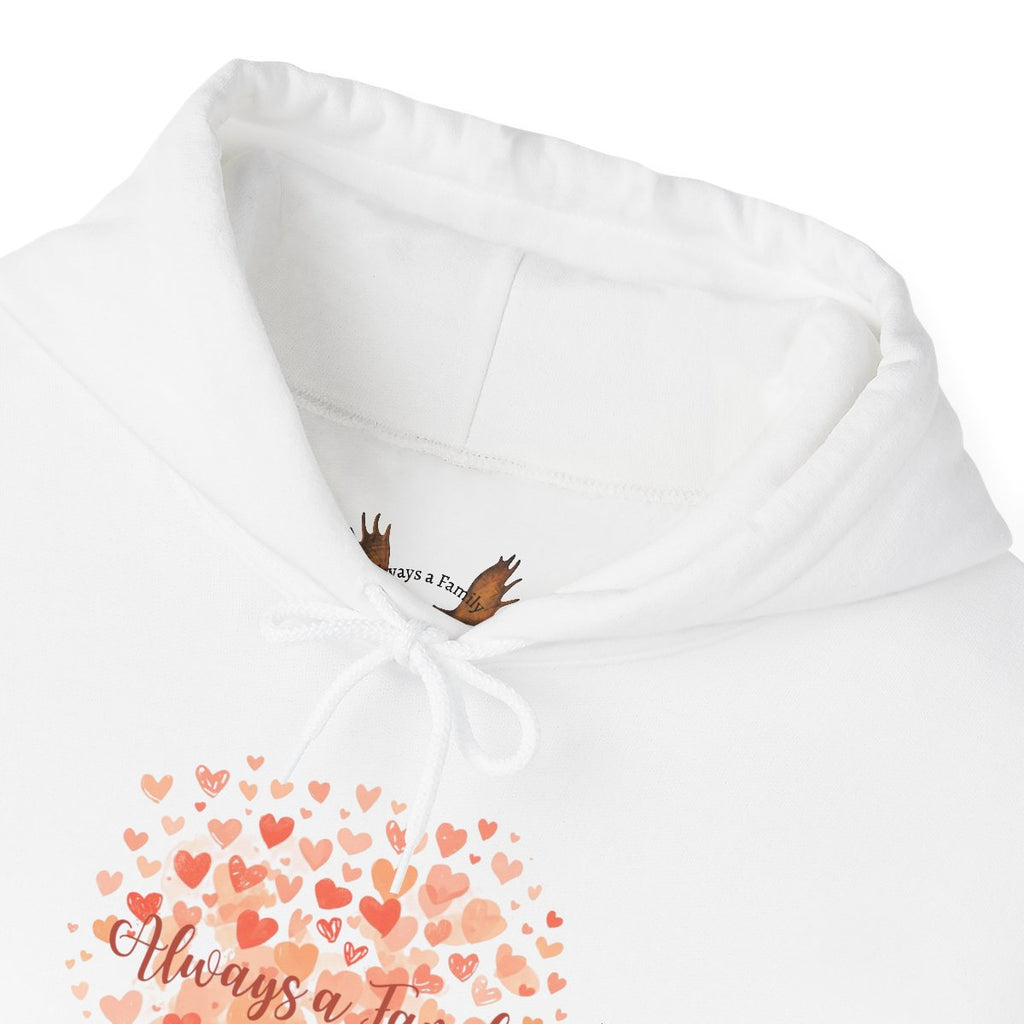 Heart Blossom Hoodie — "Happy Valentines Day" Floral Graphic Hoodie