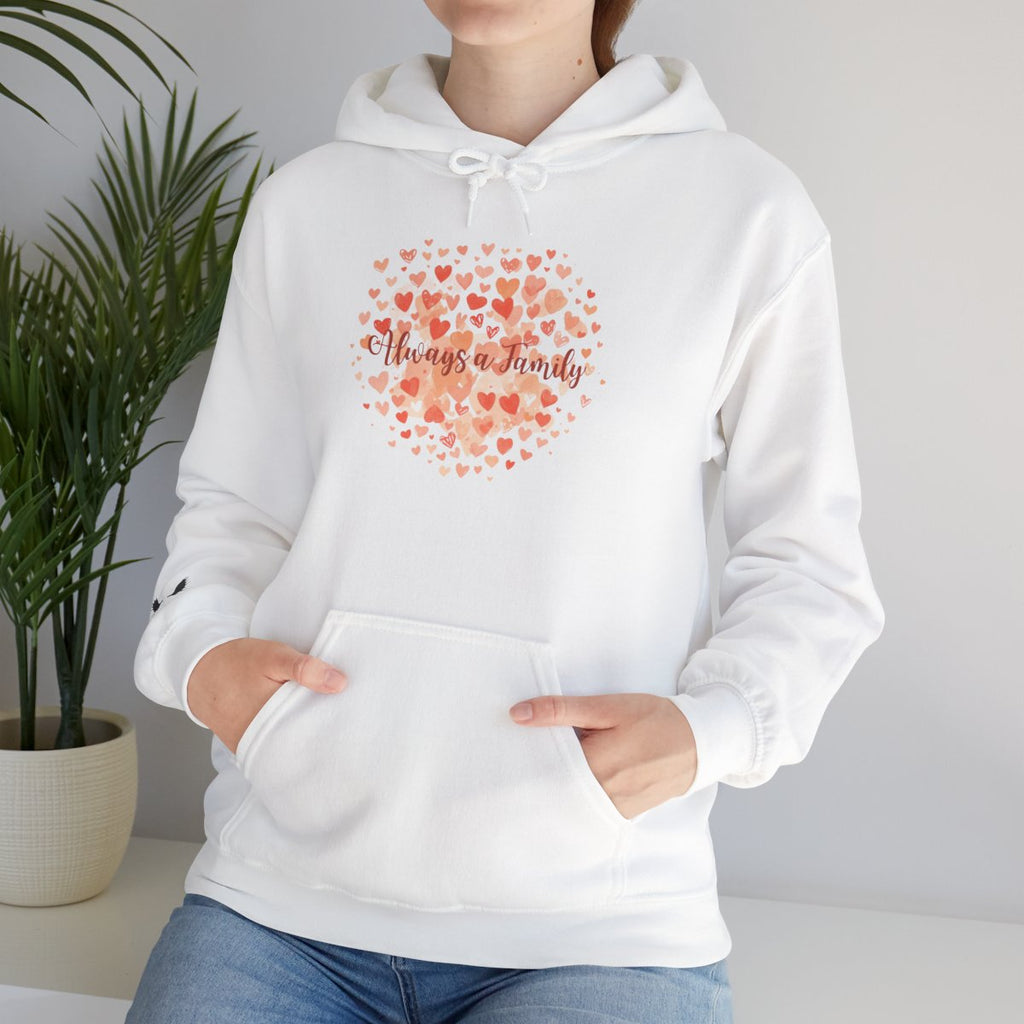Heart Blossom Hoodie — "Happy Valentines Day" Floral Graphic Hoodie